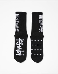 Ksubi - Royalty Ksocks Black/White
