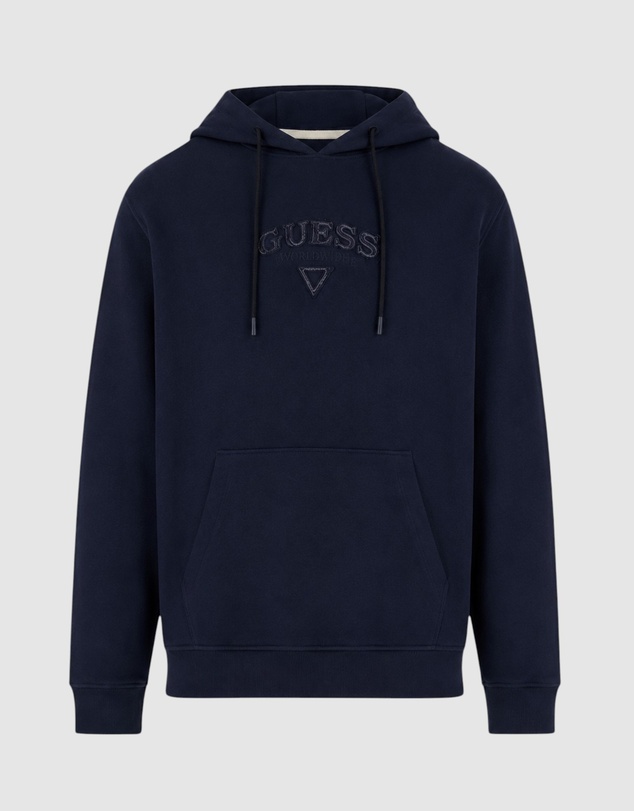 GUESS - Textured Patch Logo Hoodie
