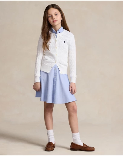 Polo Ralph Lauren - Mini-Cable Cotton Cardigan - Teens