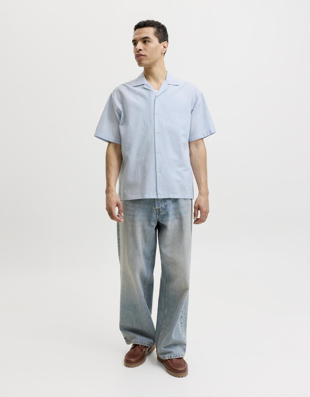 Jack & Jones - JJEBreeze Linen Blend Resort Shirt SS SN