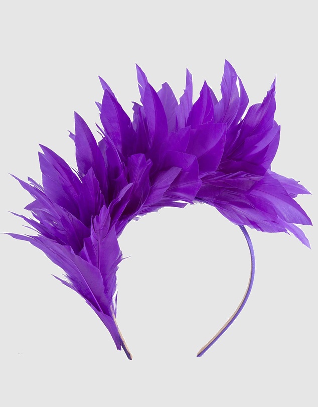 Max Alexander - Modern Purple Racing Fascinator