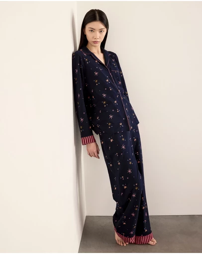 Chelsea Peers - Organic Cotton Stars Long Pyjama Set