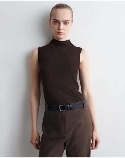 COS - Draped Turtleneck Tank Top