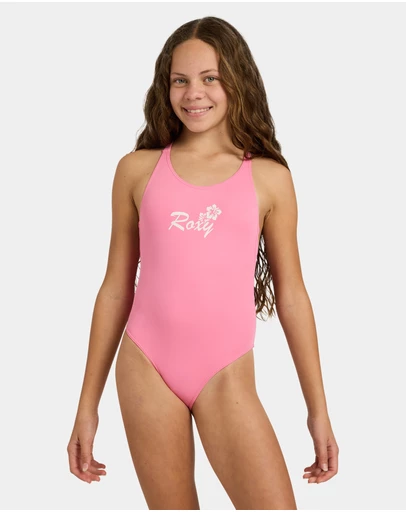 Roxy - Girls 8 to 16 Summer Wave One Piece Swimsuit