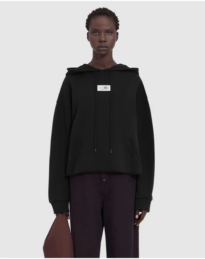 MM6 Maison Margiela - Brand Patch Hooded Sweatshirt