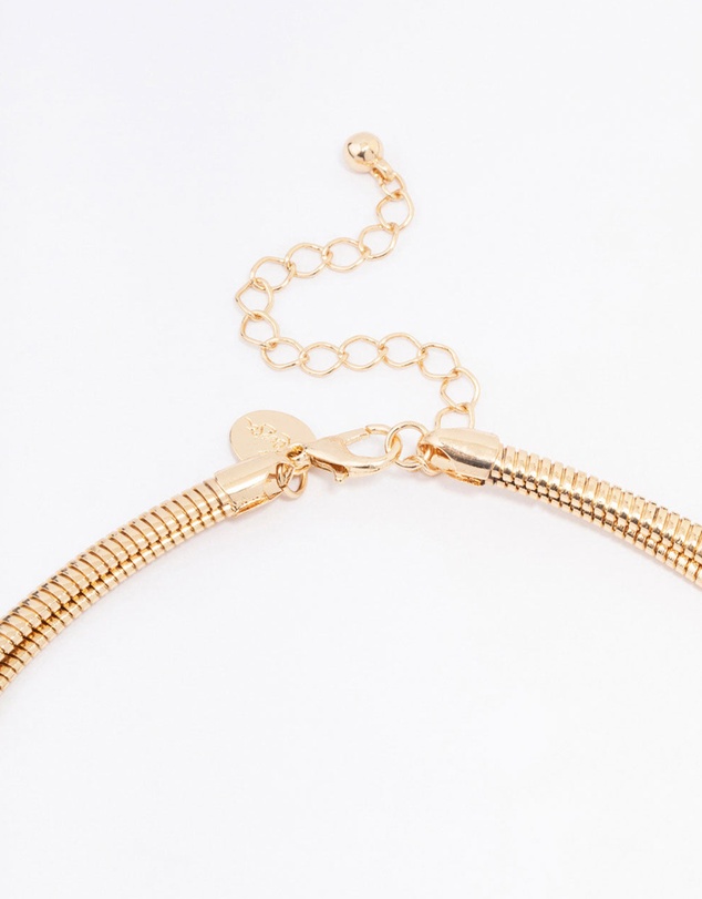 Lovisa - Gold Snake Chain Duo Layered Necklace
