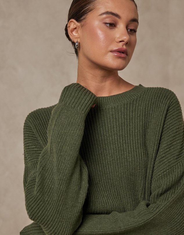 AERE - Cotton Cashmere Blend Relaxed Jumper