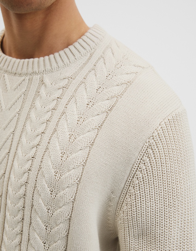 Country Road - Australian Good Earth Cotton Cable Crew Neck Knit