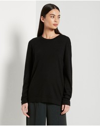 JH Lounge - JHL LS Luxe T (Luxe Cotton Cashmere) Black