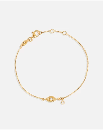 By Charlotte - Gold I Am Protected Bracelet