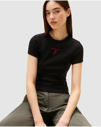 Tommy Jeans - Logo Embroidery Slim T-Shirt