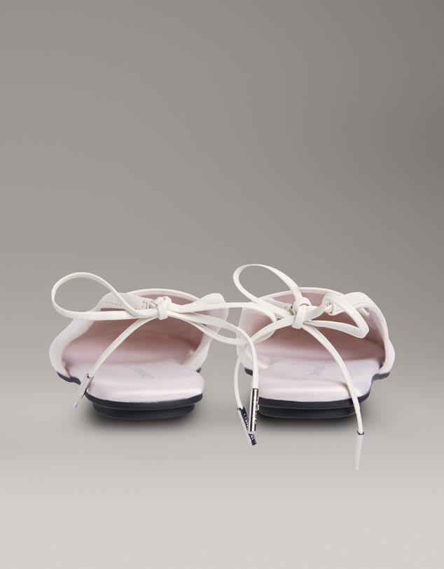 Calvin Klein - Leather Slingback Ballerinas