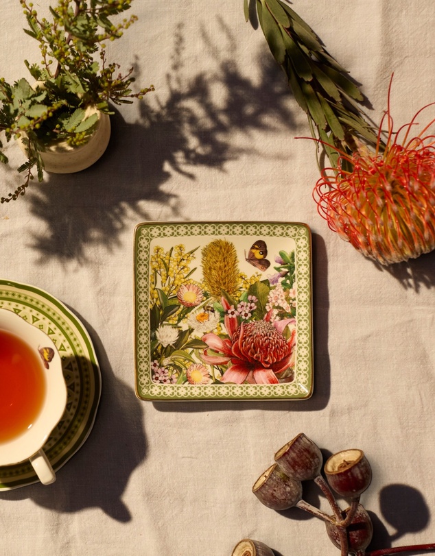 La La Land - Square Trinket Tray Botanical Blooms