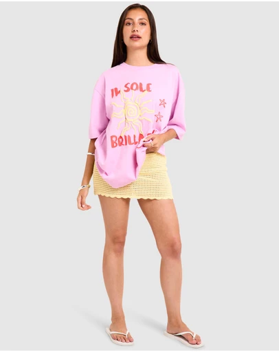 Subtitled - Il Sole Oversized Short Sleeve T-Shirt