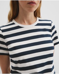 Country Road - Australian Cotton Slub Stripe Short Sleeve T-shirt