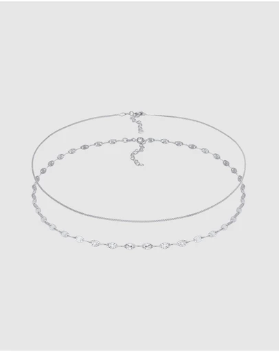 Elli Jewelry - Choker Set in 925 Silver