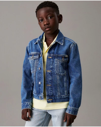 Calvin Klein Jeans - Boys Slim Denim Trucker Jacket