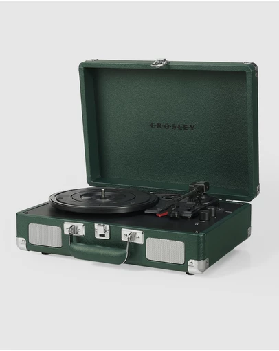 Crosley - Crosley Cruiser Bluetooth Portable Turntable - Emerald Green
