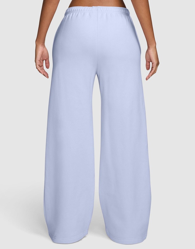 Nike - Studio Fleece Medium Weight Mid-Rise Wide-Leg Pants