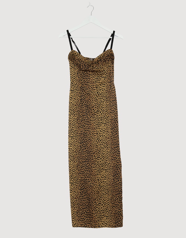 Revibe - Repaired Reformation Stormi Satin Dress - AU 8