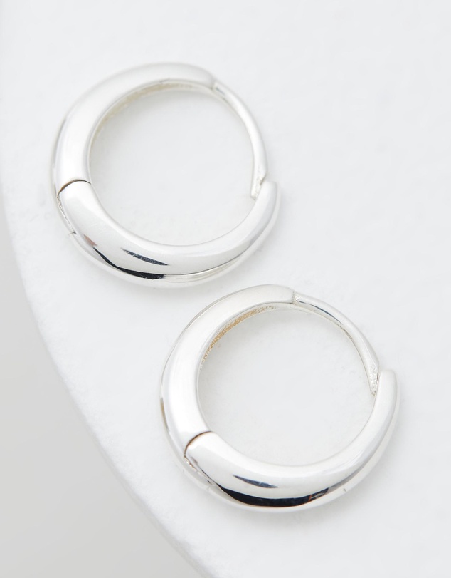 SAINT VALENTINE - Positano Mini Hoops - Silver
