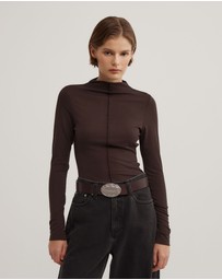 Witchery - Mock Neck Jersey Top