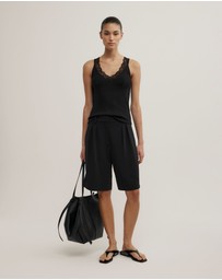 Witchery - Lace Rib Tank Top