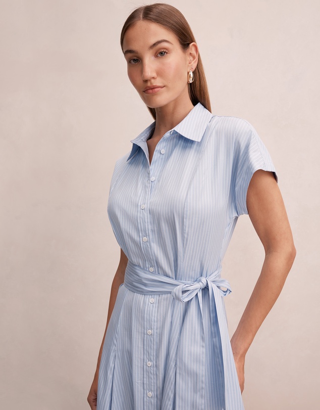 Forever New - Mina Striped Shirt Midi Dress