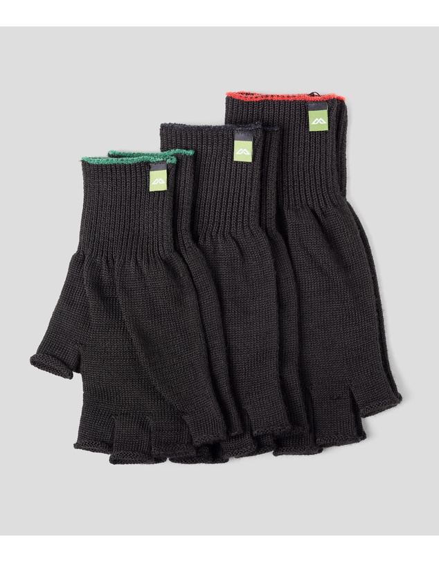 Kathmandu - Polypro Thermal Knitted Warm Winter Fingerless Gloves