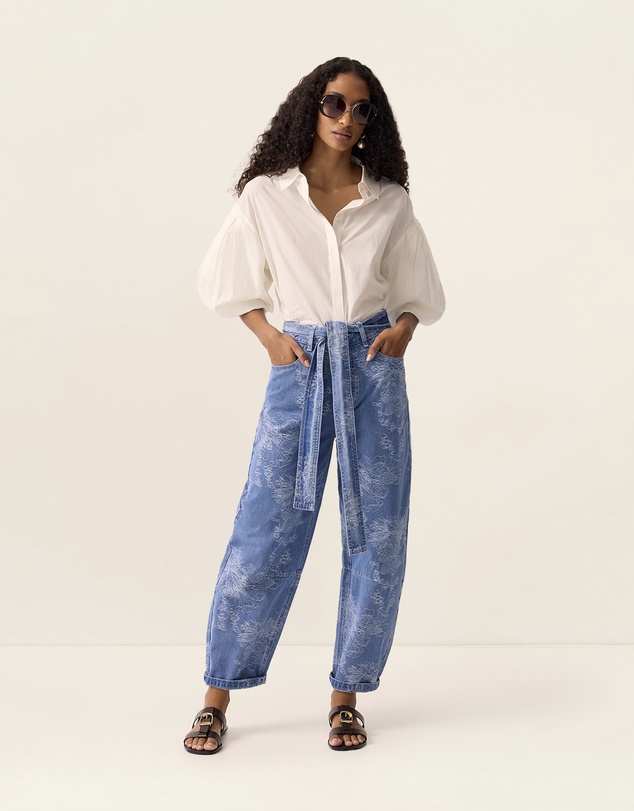 MOS The Label - Elodie Denim Barrel Pants