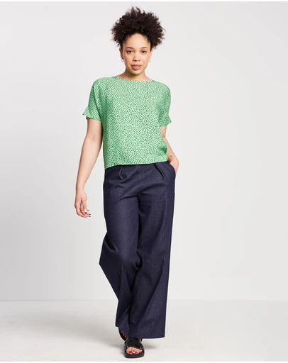 The Social Outfit - Dolman Top - Fern Cheetah