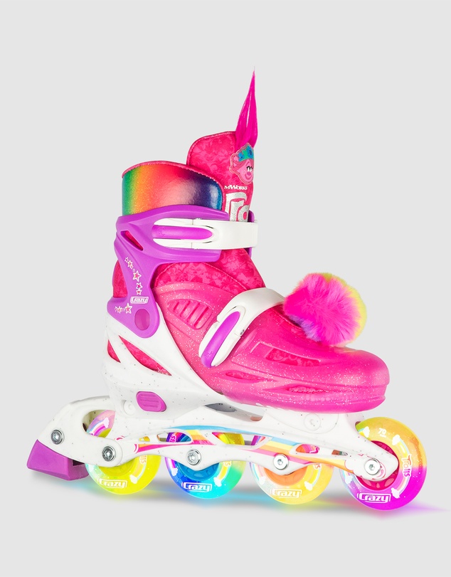 Crazy Skates - Trolls Size Adjustable Inline Skates