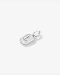 Michael Hill - Letter L Mother of Pearl Initial Pendant in Sterling Silver