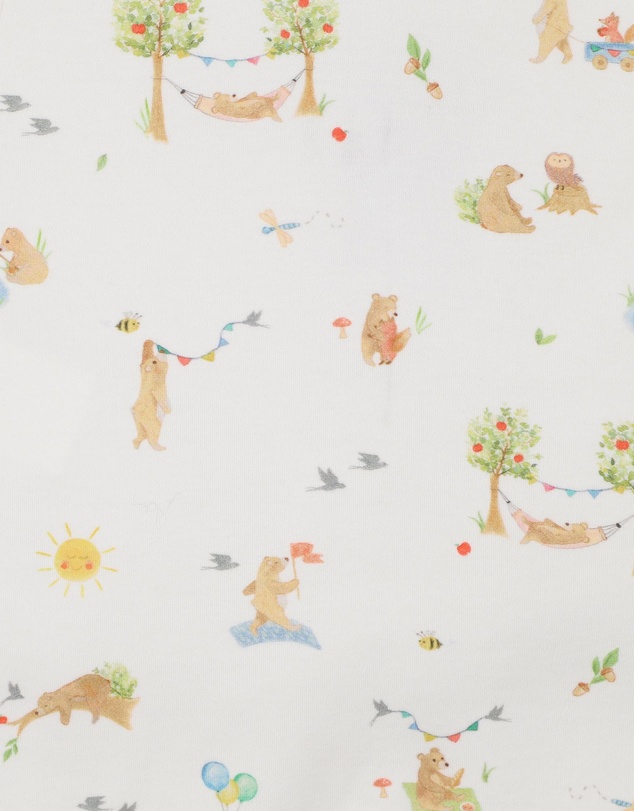 Bebe by Minihaha - Bear Organic Short Sleeve Zipsuit - Babies