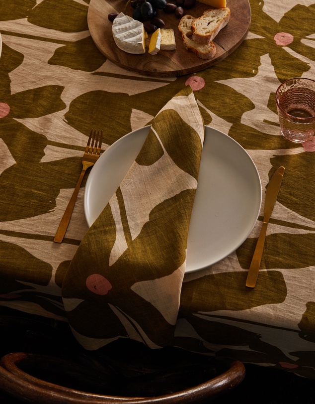 Mosey Me - Olive Poppy Napkin Set