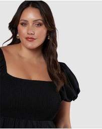 Pink Dusk by Curve Project - Electric Feel Midi Dress