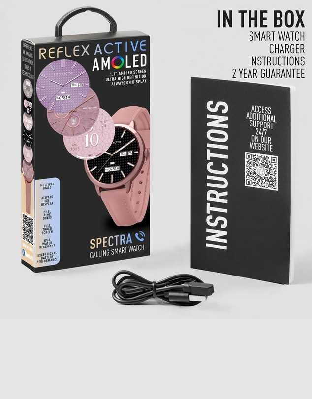 Reflex Active - Spectra 300R Pink Smart Watch