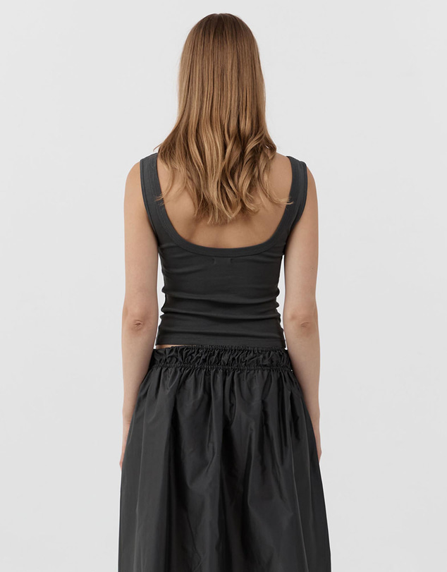 St. Agni - Organic Cotton Scooped Ballerina Top