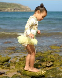 Aqua Blu Kids - Mosaic Long Sleeve One Piece - Babies