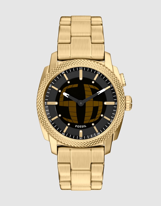 Fossil - Machine Gold Tone Analogue-Digital Watch