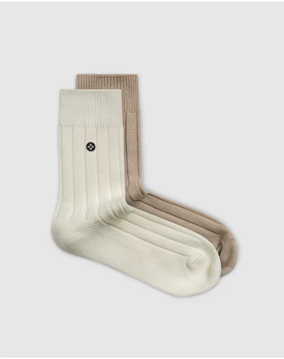 Sockdaily - Snow & Lace 2 Pack Quarter Socks