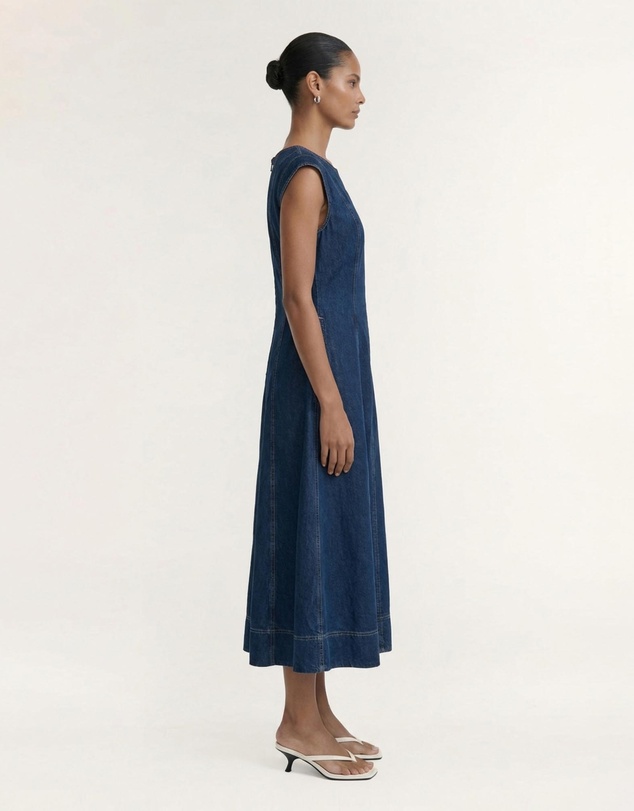 Staple the Label - Roma Chambray Midi Dress