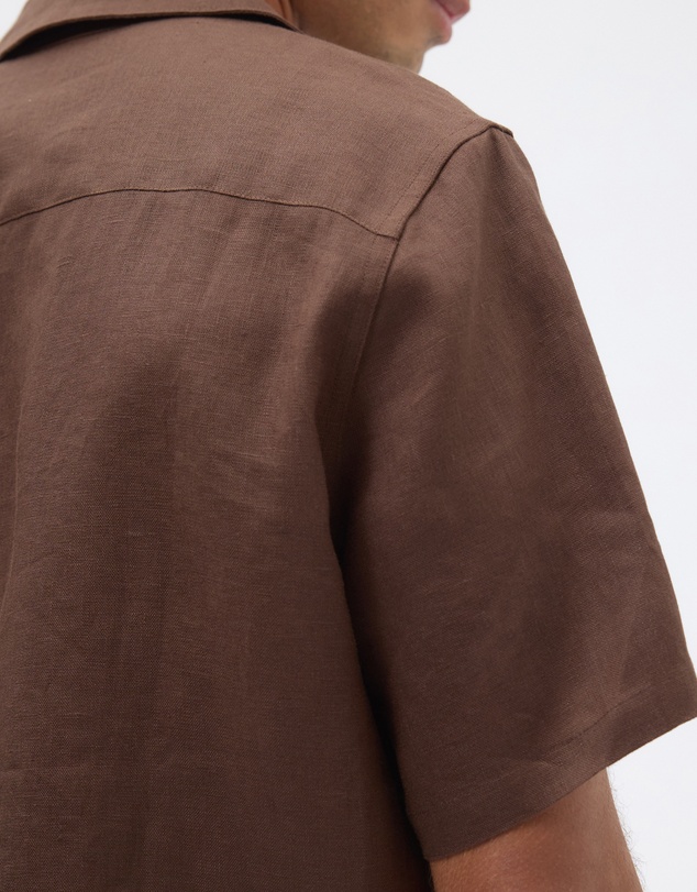 AERE - Euro Resort Linen Camp Collar Shirt