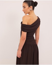 Calli - Aurelia Draped Jersey Maxi Dress
