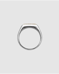 Haze & Glory - ICONIC EXCLUSIVE - Ring Signet Alive Bi Colour in 925 Sterling Silver