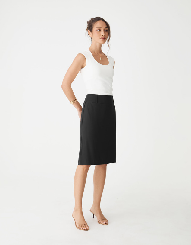 Forcast - Veronica Straight Crepe Skirt