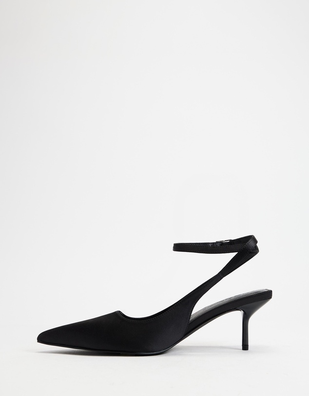 Atmos&Here - Kaia Satin Sling Back Heels