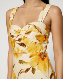Lover - Neroli Twist Bust Midi Dress