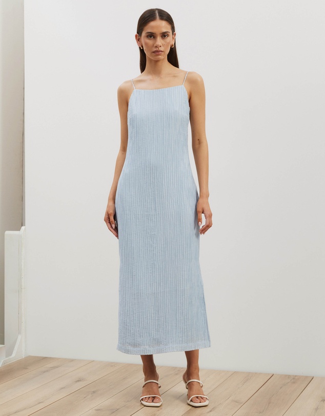 Atmos&Here - Plisse Maxi Slip Dress