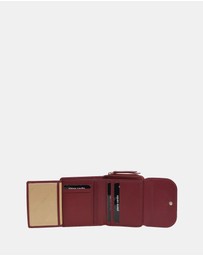 Pierre Cardin - Pierre Cardin Ladies Leather Tri-Fold Tab Wallet